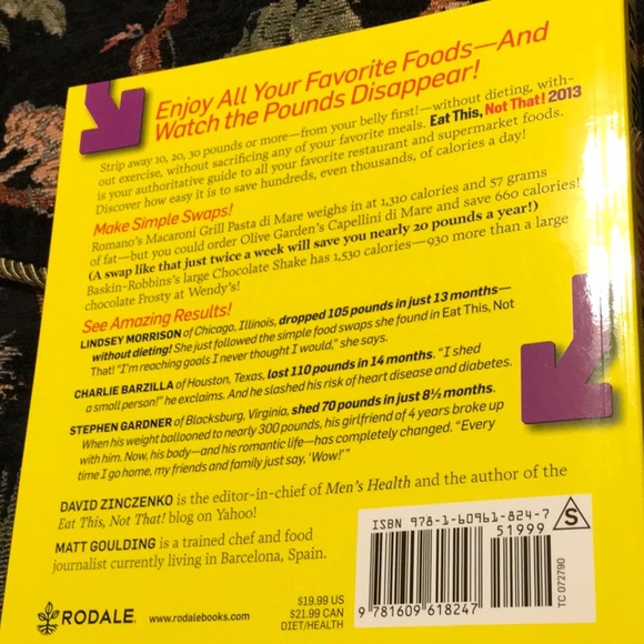 NWT, EAT THIS, NOT THAT,2012 and 2013 editions by David Zinczenko - Picture 4 of 8